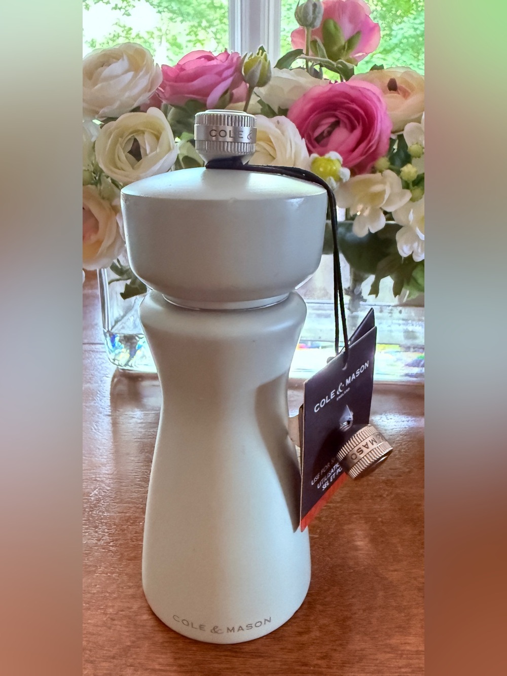 Cole & Mason Matte Light Green Pepper Grinder